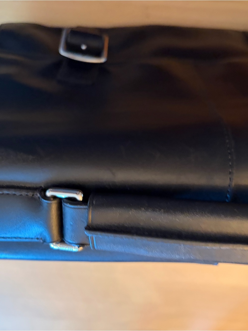 Coach Black Leather Men's Messenger Briefcase - Picture 5 of 8